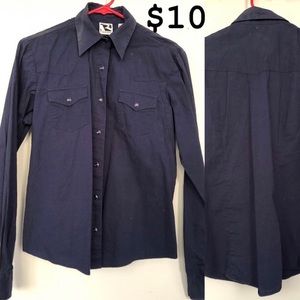 Western Button Down Blouse